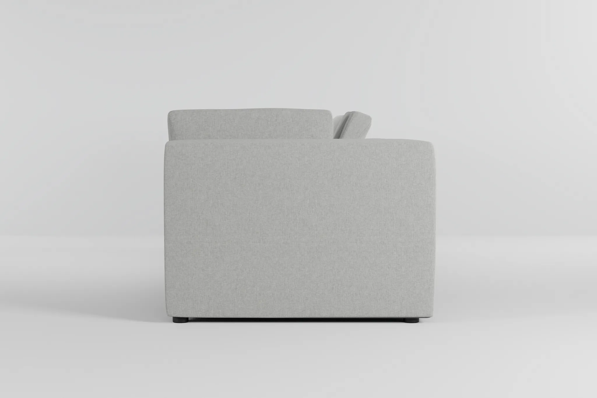 Destin Delray Pewter Fabric 3-piece Modular Sofa