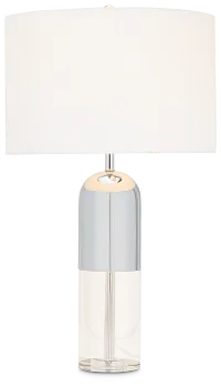 Danyon Silver Crystal Table Lamp