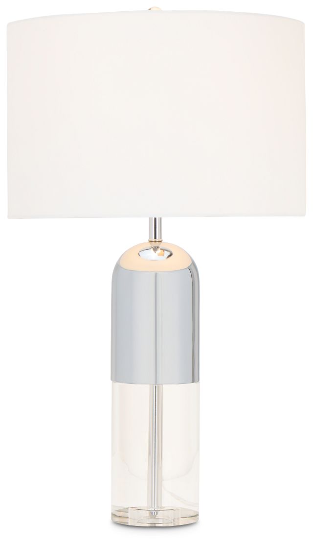 Danyon Silver Crystal Table Lamp
