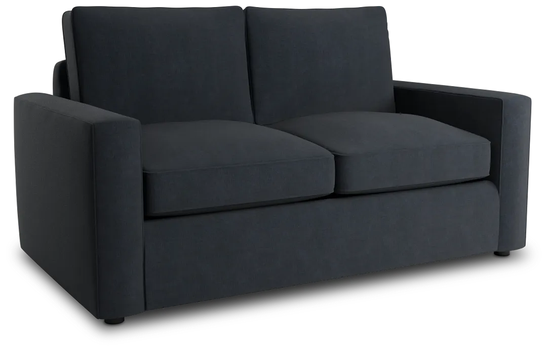 Siesta Victory Dark Blue Fabric Loveseat