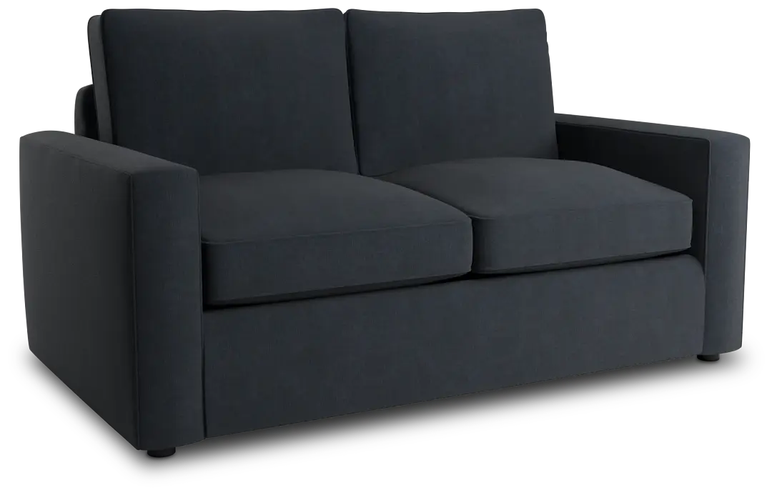 Siesta Victory Dark Blue Fabric Loveseat Siesta Victory Dark Blue Fabric Loveseat