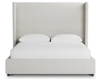 Captiva Gellar Beige 60" Upholstered Shelter Bed