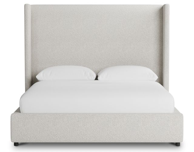 Captiva Gellar Beige 60" Upholstered Shelter Bed