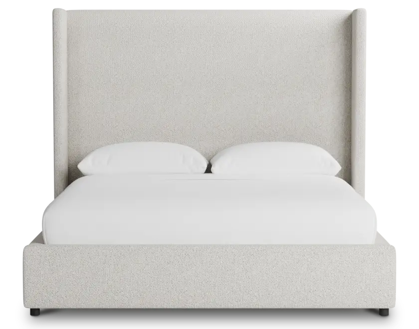 Captiva Gellar Beige 60" Upholstered Shelter Bed Captiva Gellar Beige 60" Upholstered Shelter Bed