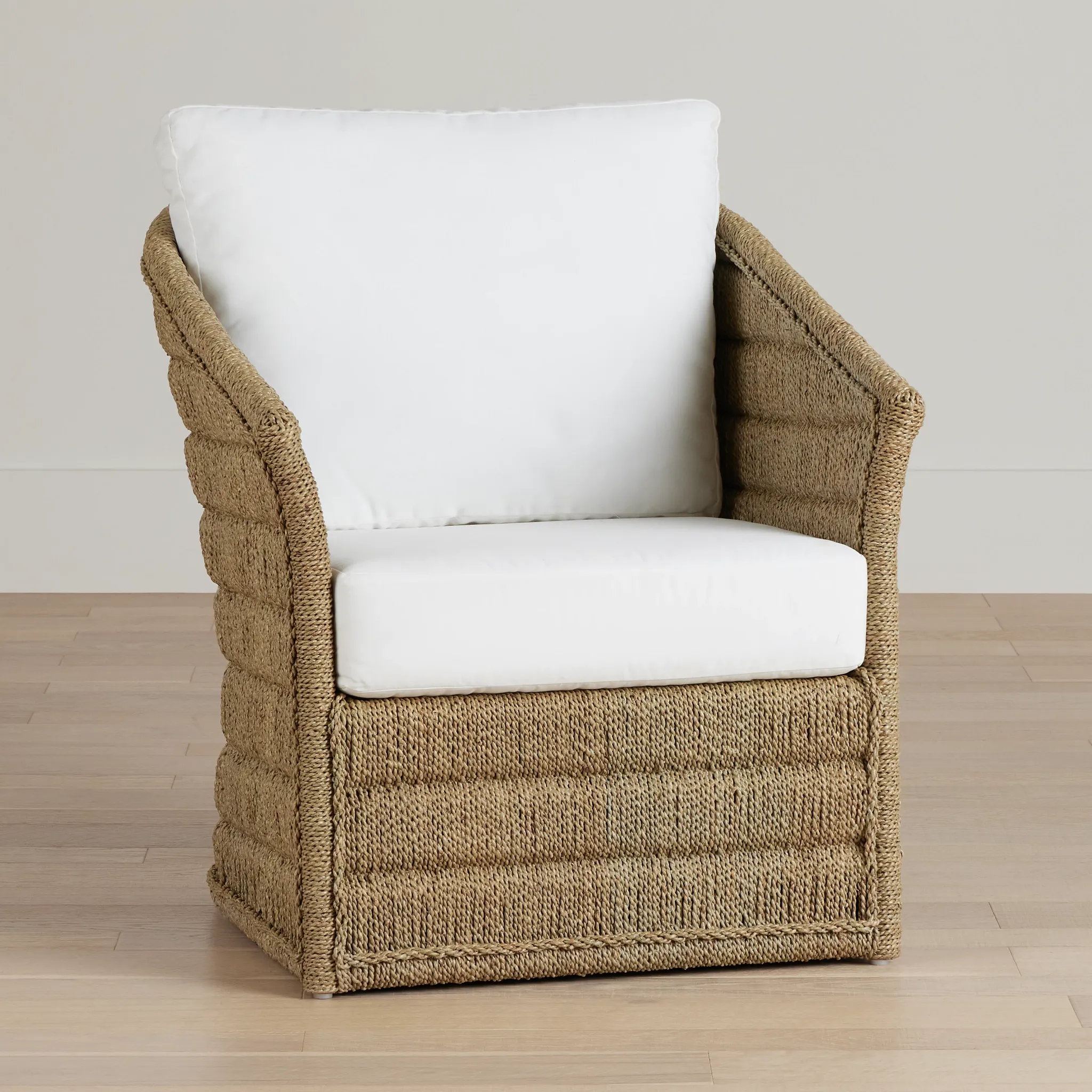 Torren Brown Woven Accent Chair