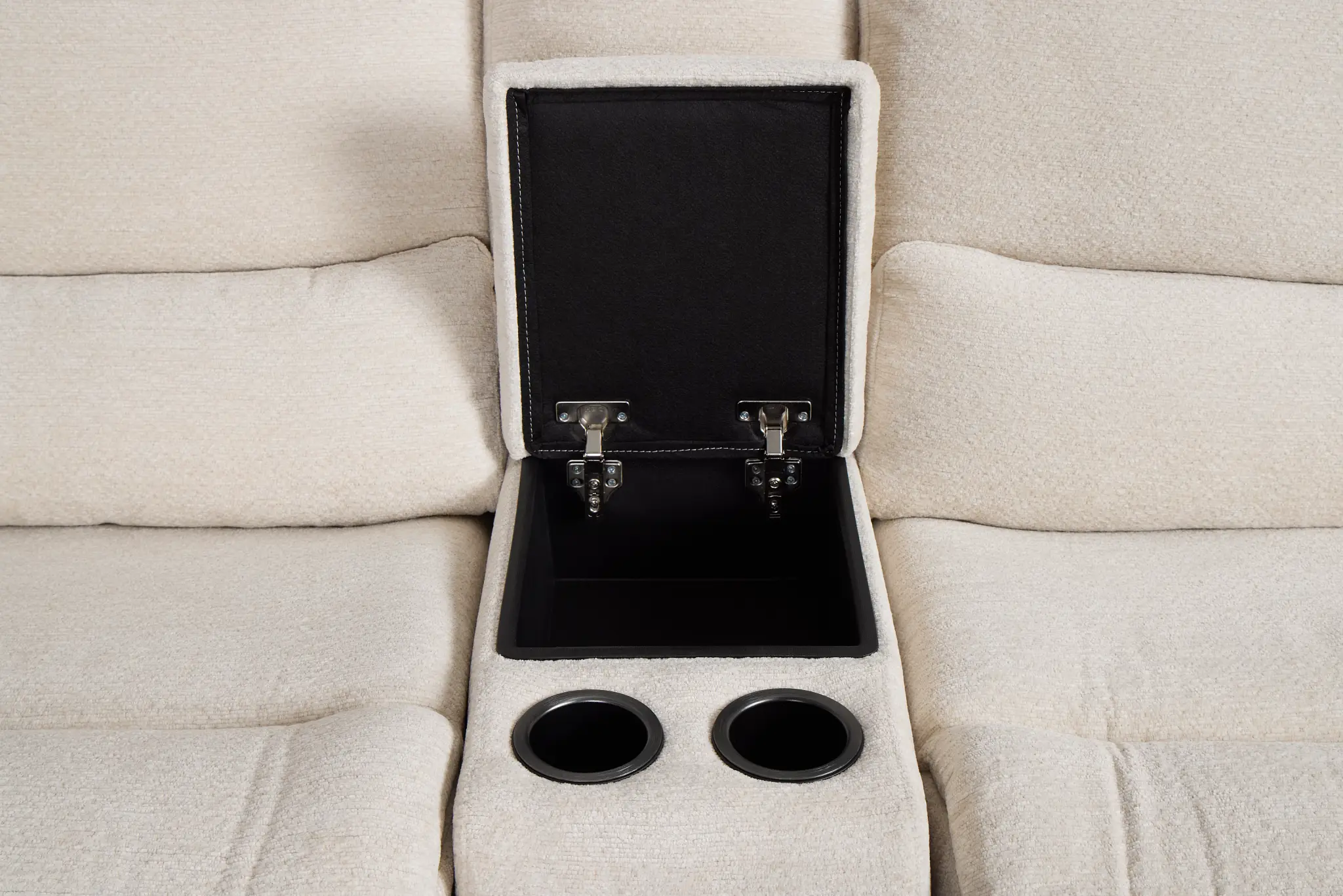 Bennett Light Beige Fabric Medium Dual Power 2-arm Reclining Sectional Bennett Light Beige Fabric Medium Dual Power 2-arm Reclining Sectional