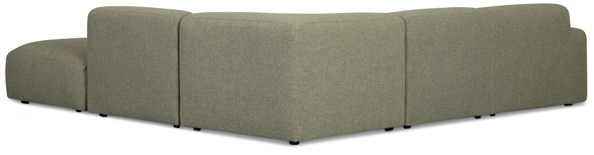 Baylor Green Fabric 5-piece Right Facing Bumper Sectional Baylor Green Fabric 5-piece Right Facing Bumper Sectional