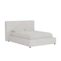 Grayton Lucy Light Beige 44" Upholstered Platform Bed