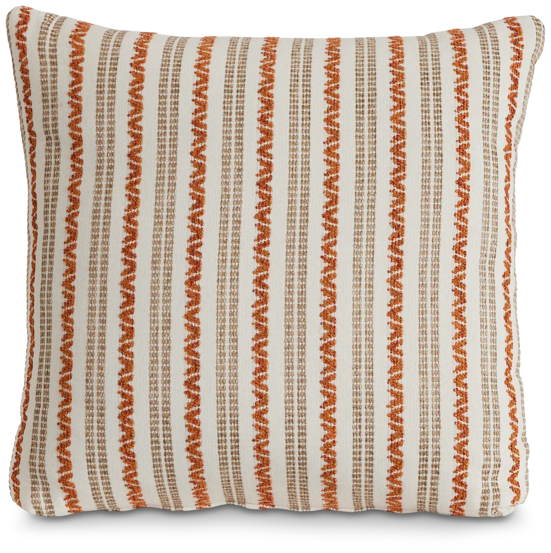 Budreau Orange 20" Accent Pillow
