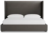 Captiva Elite Dark Gray 60" Upholstered Shelter Bed