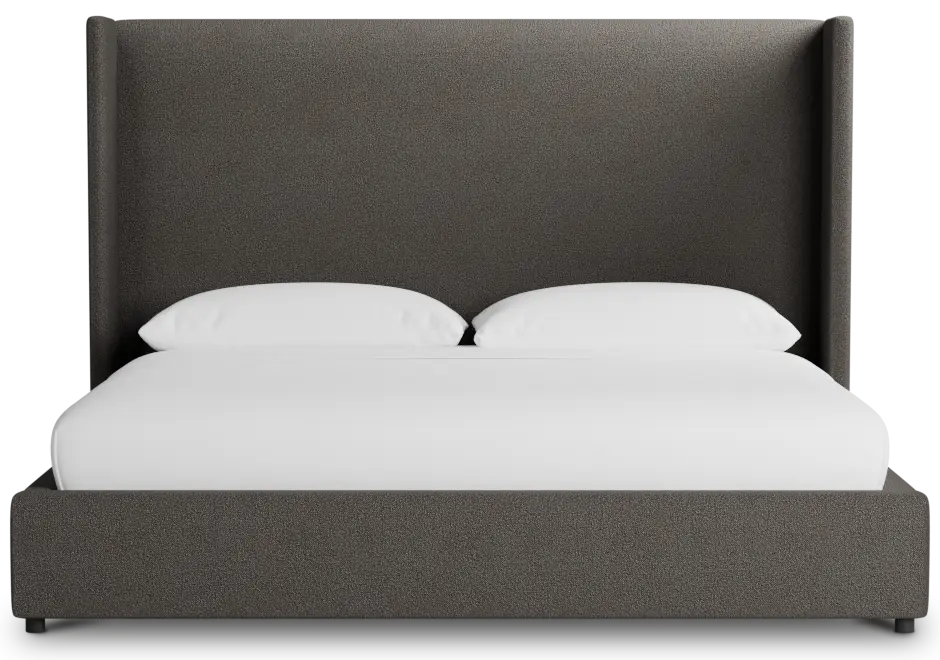 Captiva Elite Dark Gray 60" Upholstered Shelter Bed Captiva Elite Dark Gray 60" Upholstered Shelter Bed