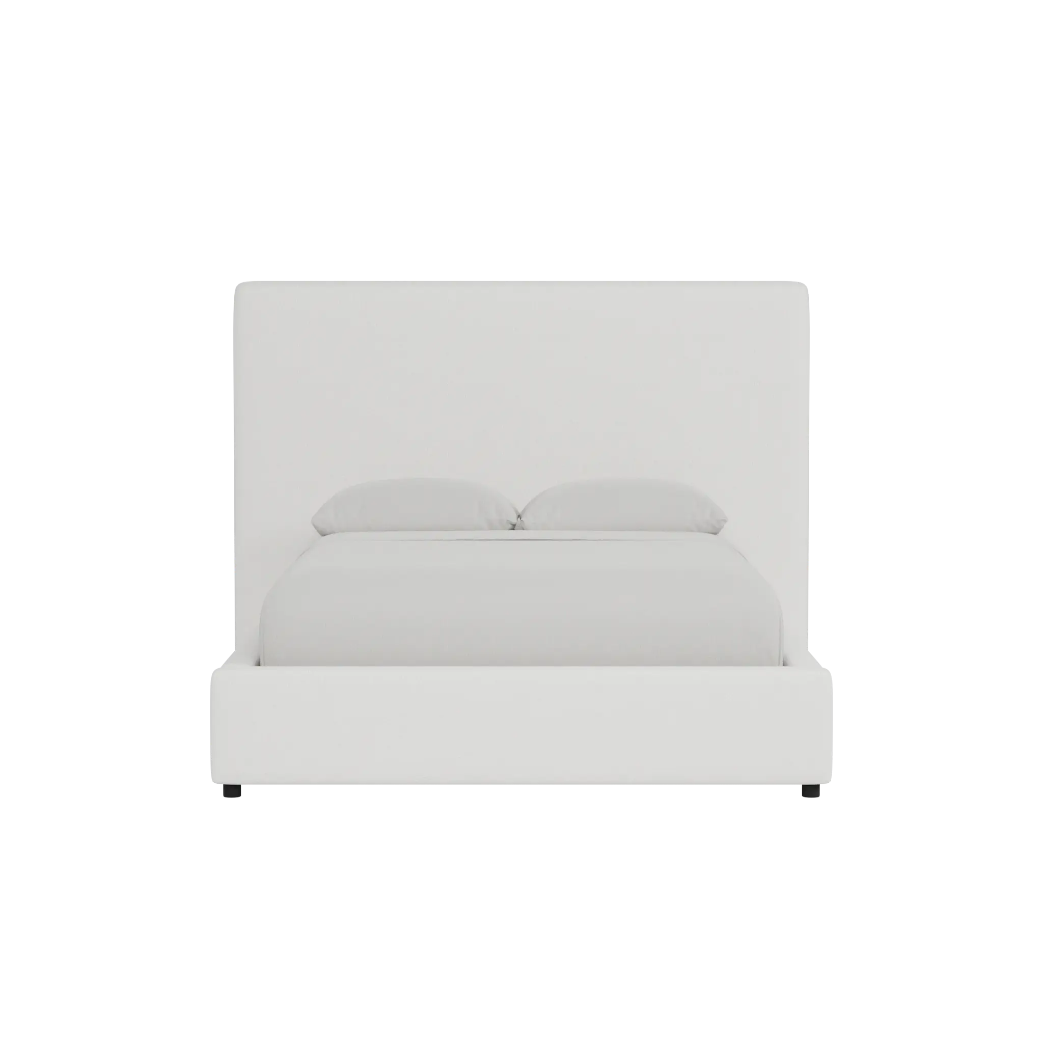 Grayton Sutton White 54" Upholstered Platform Bed Grayton Sutton White 54" Upholstered Platform Bed