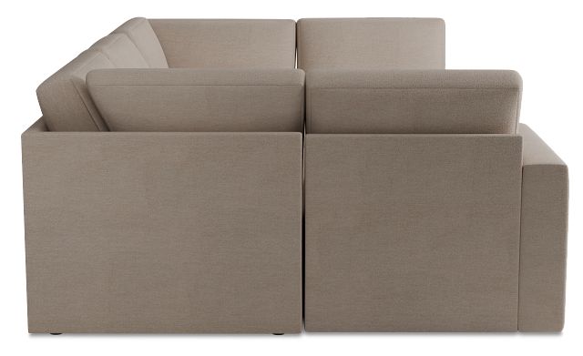 Citymod Beige Fabric 6-piece Pit Sectional