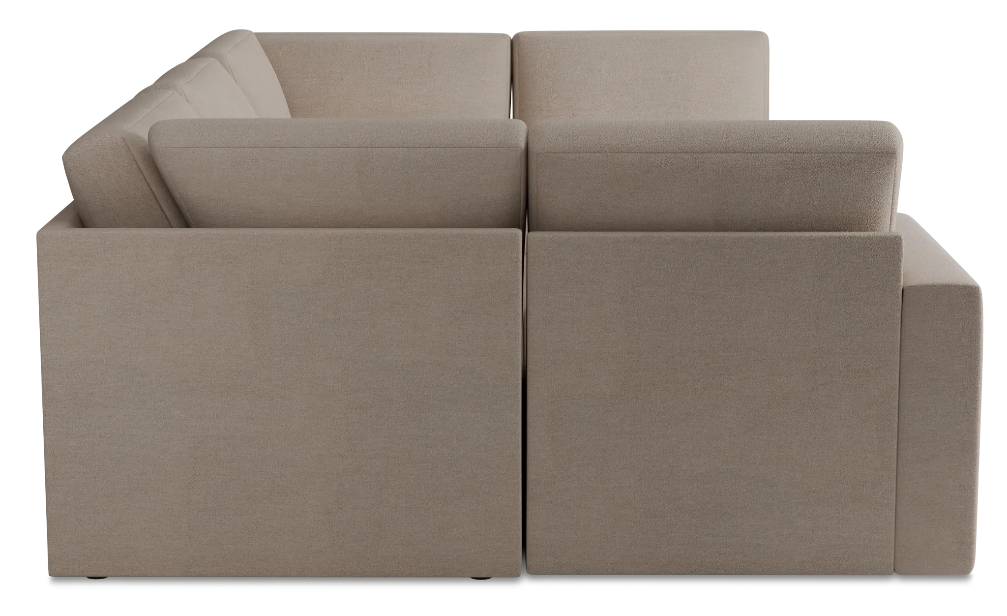 Citymod Beige Fabric 6-piece Pit Sectional