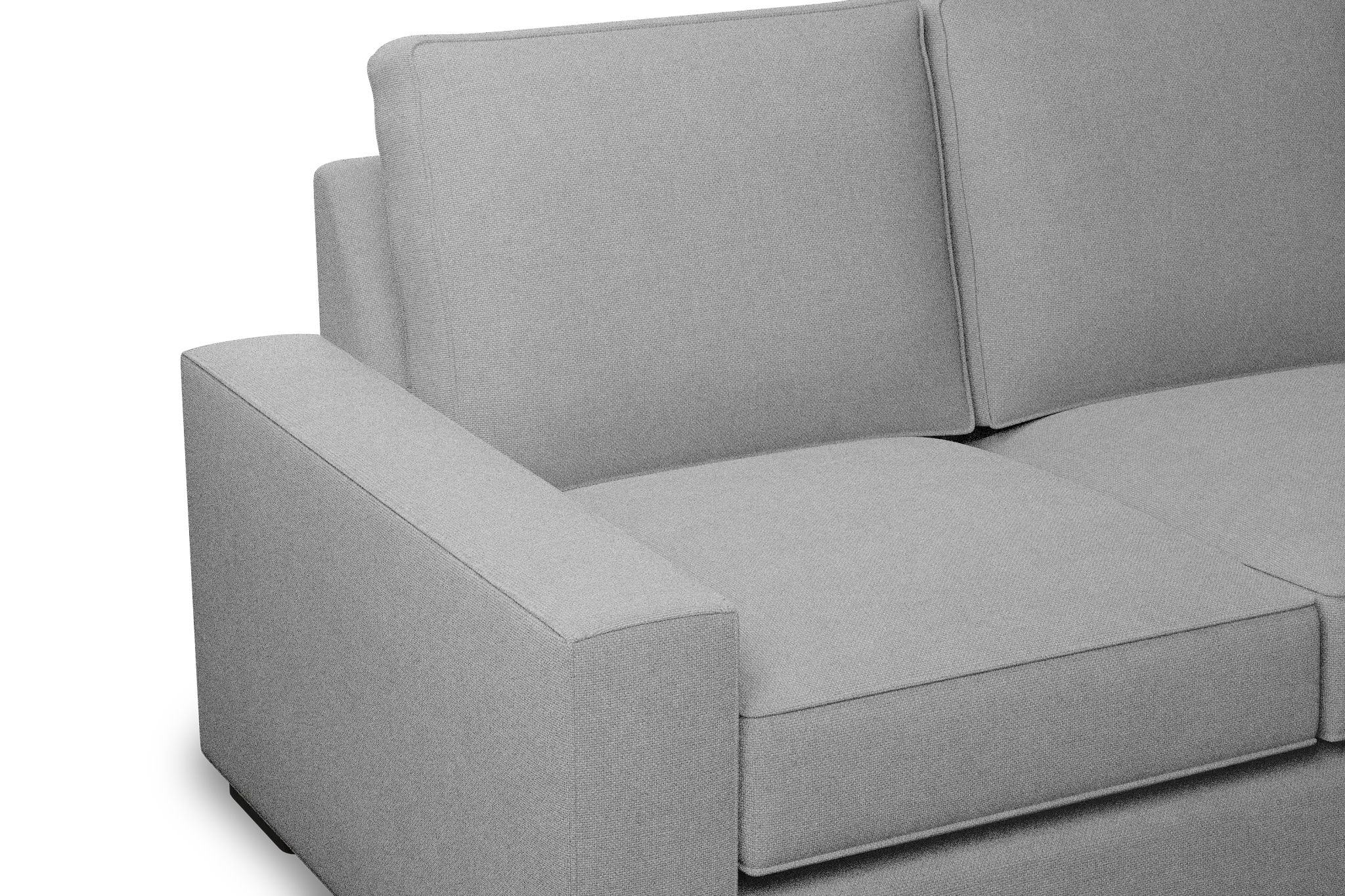Edgewater Suave Gray 96" Sofa W/ 3 Cushions Edgewater Suave Gray 96" Sofa W/ 3 Cushions