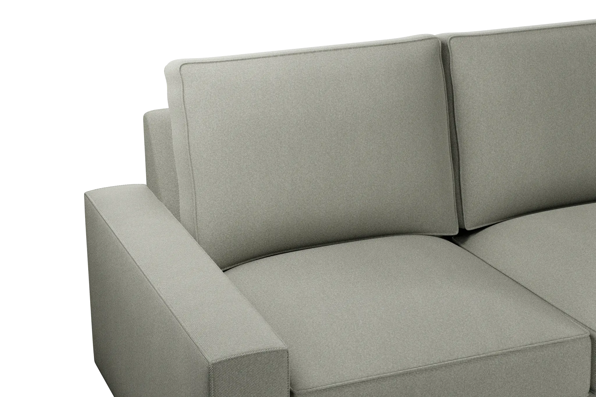 Edgewater Delray Pewter Small Two-arm Sectional Edgewater Delray Pewter Small Two-arm Sectional