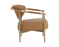 Karli Brown Uph Accent Chair