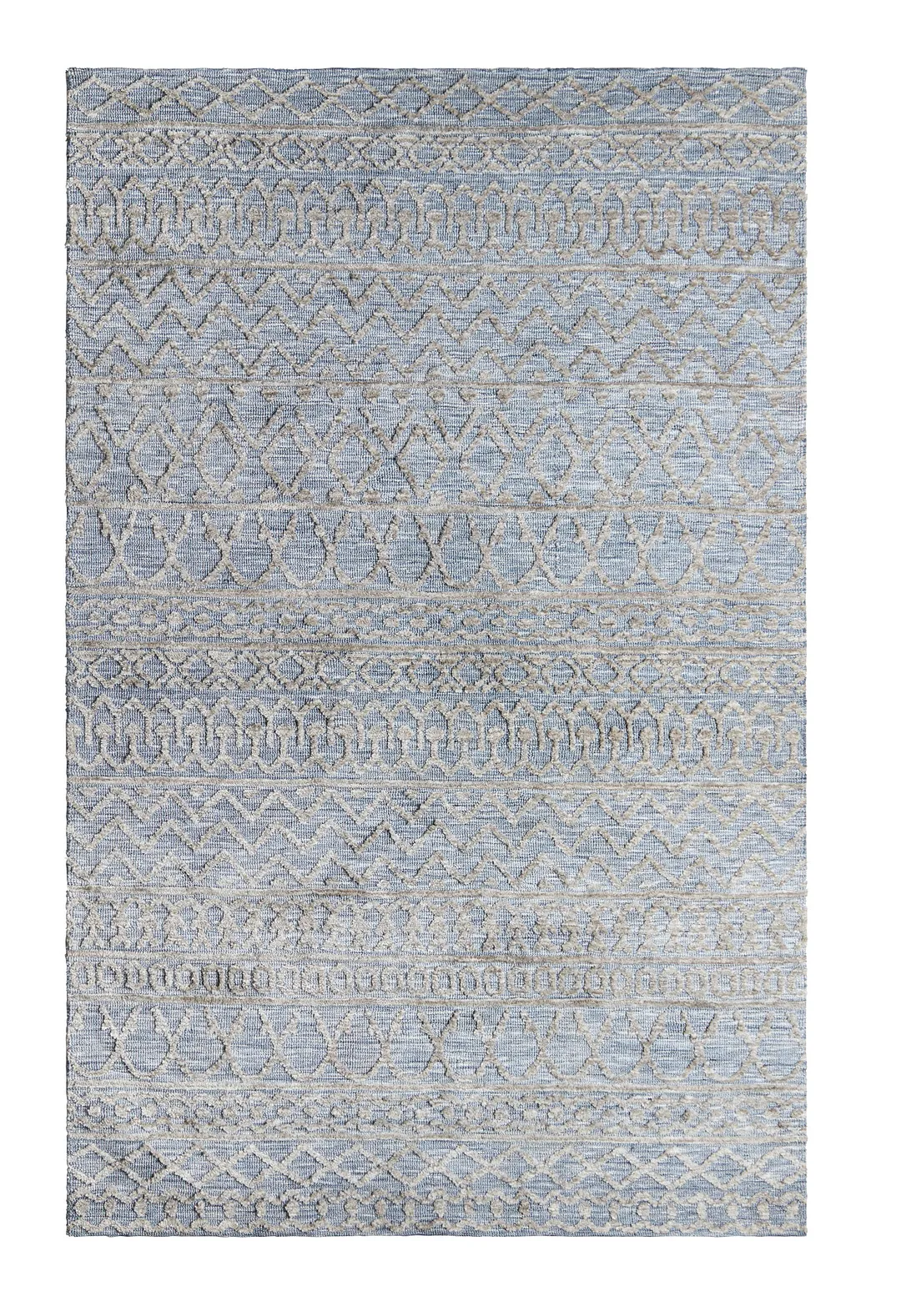 Milton Light Beige Poly Blend 5x8 Area Rug
