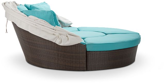 Fina Dark Teal Canopy Daybed (5)