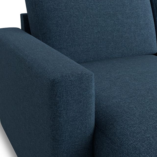Citymod Blue Fabric Small Left Chaise Sectional