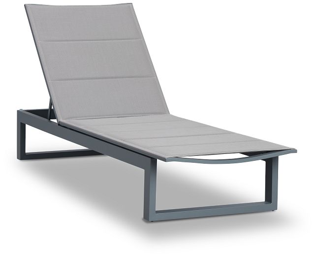 Anguilla Gray Cushioned Chaise