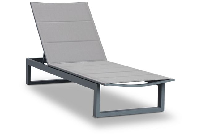 Anguilla Gray Cushioned Chaise