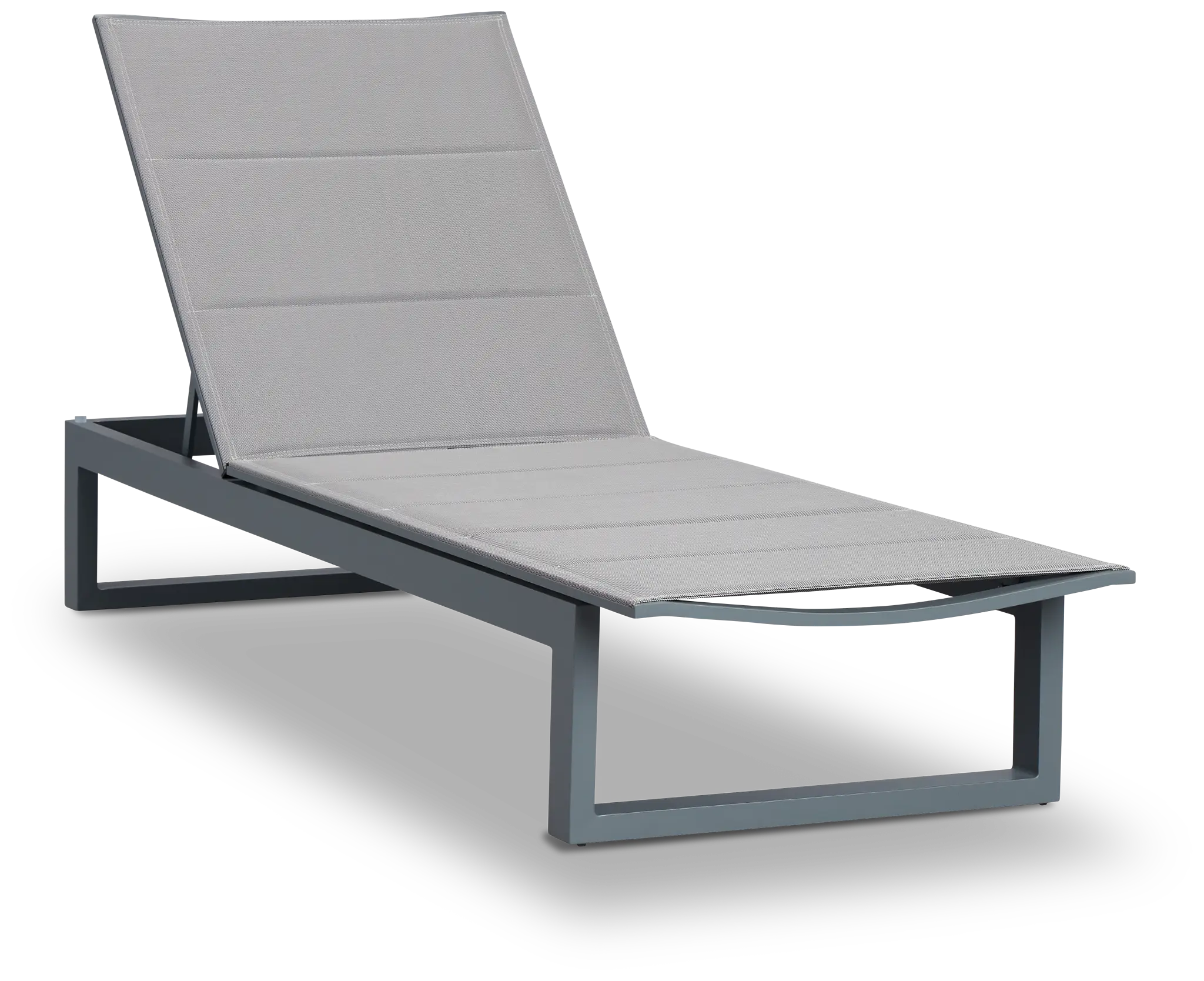 Anguilla Gray Cushioned Chaise Anguilla Gray Cushioned Chaise