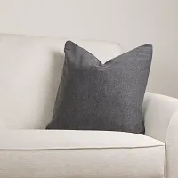 Citymod Dark Gray Fabric 20" Accent Pillow