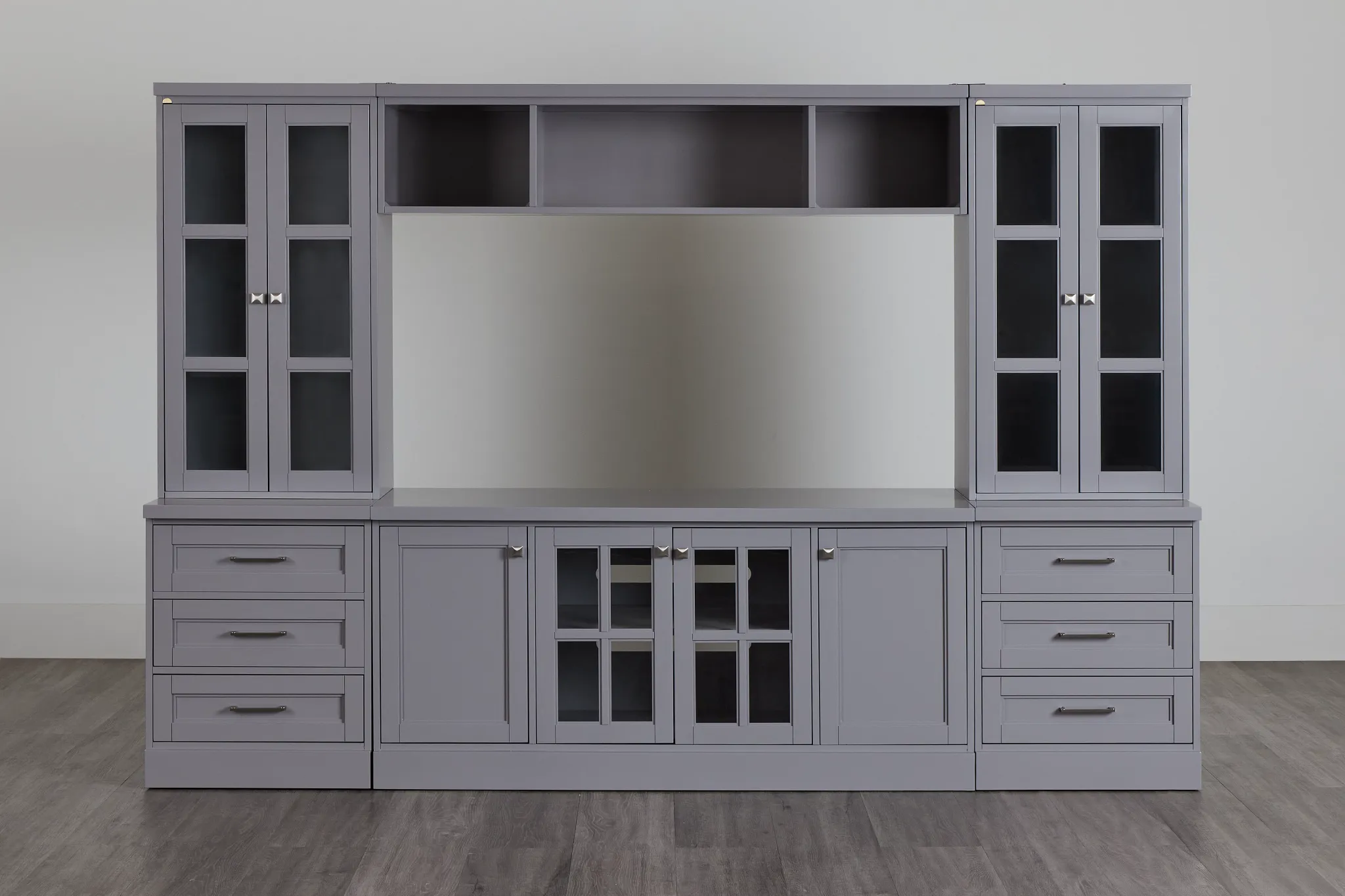 Newport Gray Drawer Entertainment Wall