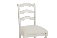 Savannah Ivory 24" Upholstered Barstool