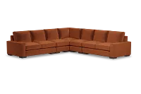 Edgewater Joya Orange Large Two-arm Sectional