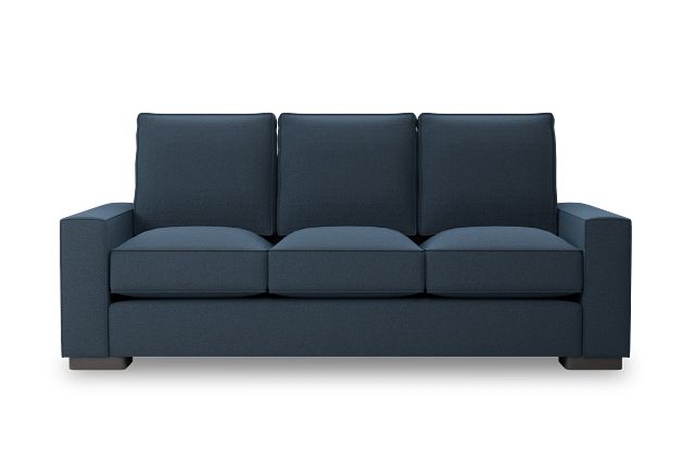 Edgewater Elite Blue 84" Sofa W/ 3 Cushions