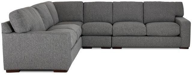 Veronica Dark Gray Down Large Two-arm Sectional