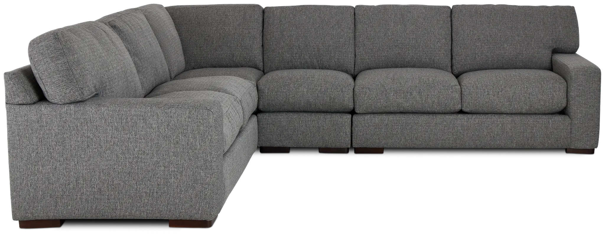 Veronica Dark Gray Down Large Two-arm Sectional
