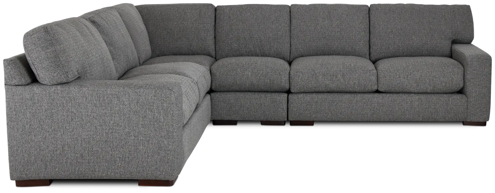 Veronica Dark Gray Down Large Two-arm Sectional Veronica Dark Gray Down Large Two-arm Sectional