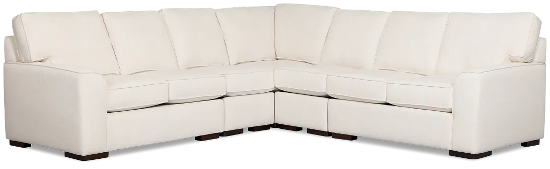 Sinclair Light Beige Fabric Large Two-arm Sectional