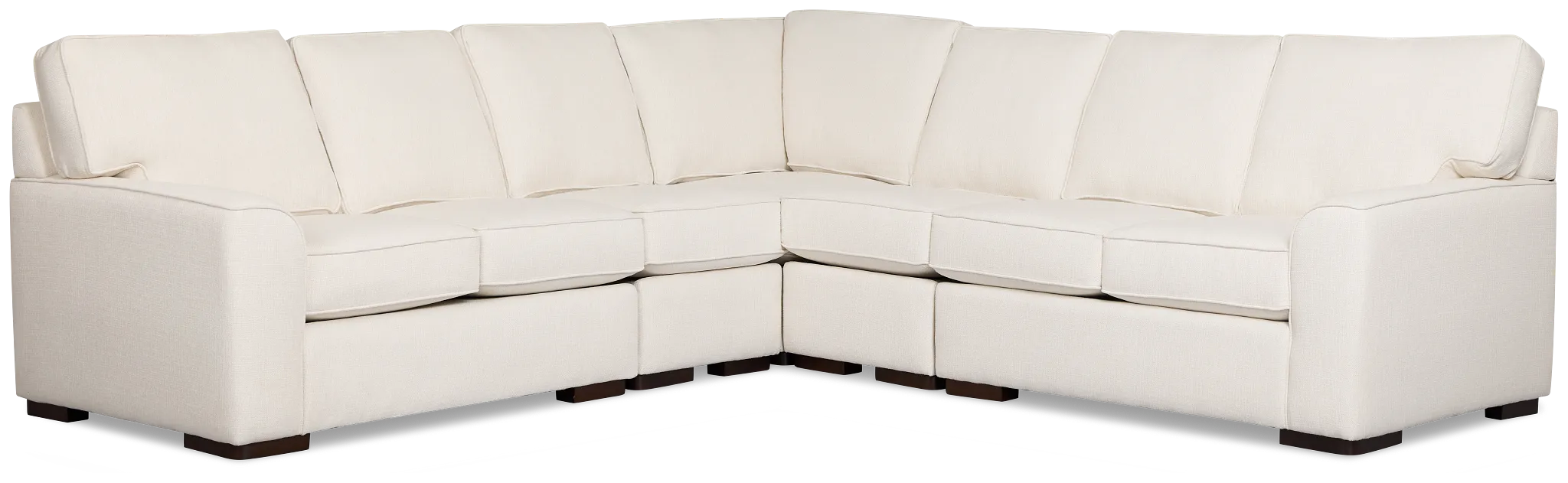 Sinclair Light Beige Fabric Large Two-arm Sectional