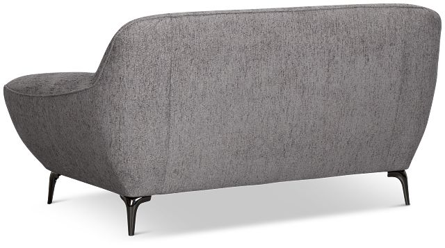 Zoey Dark Gray Fabric Loveseat