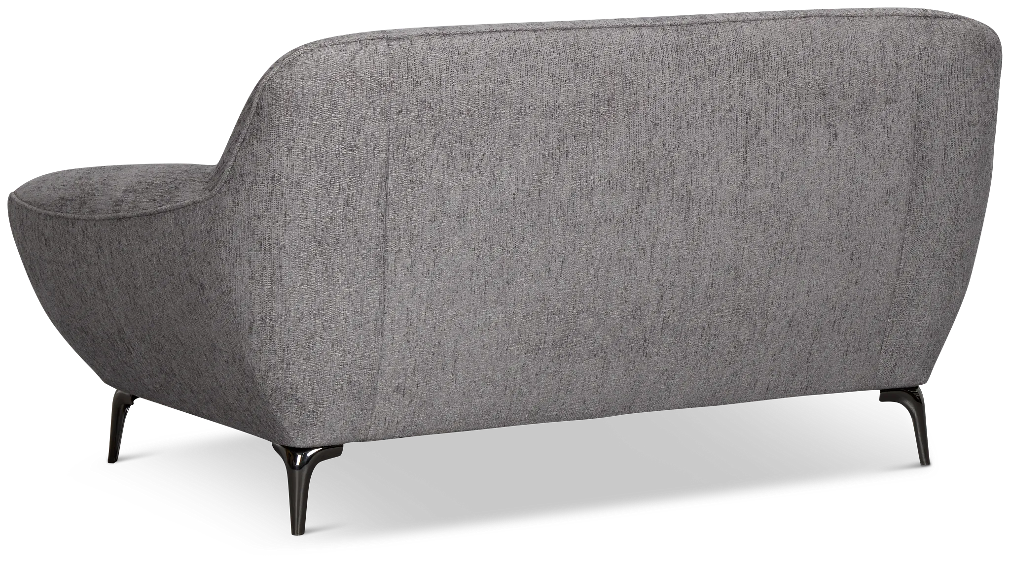 Zoey Dark Gray Fabric Loveseat