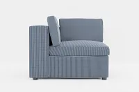 Destin Lucy Navy Fabric Corner Chair
