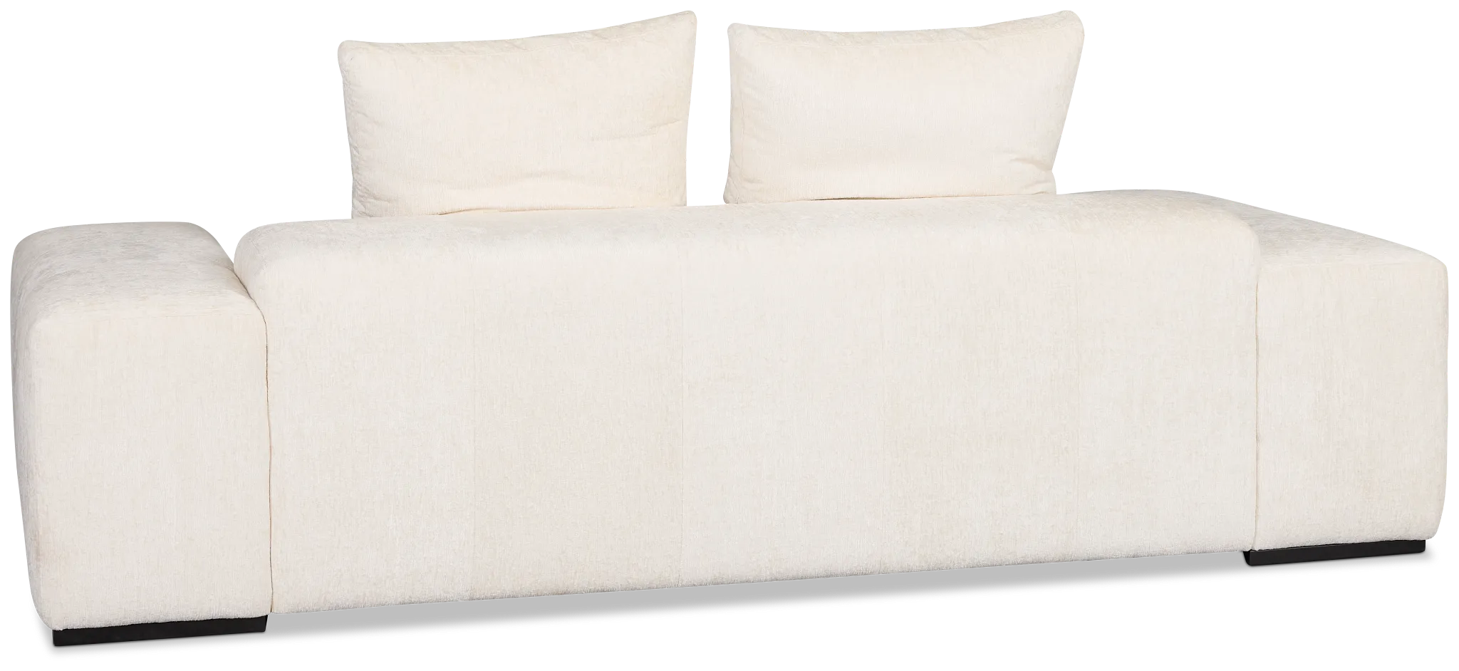 Skylar White Fabric Sofa