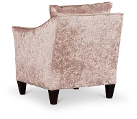 Ethereal Light Pink Velvet Accent Chair