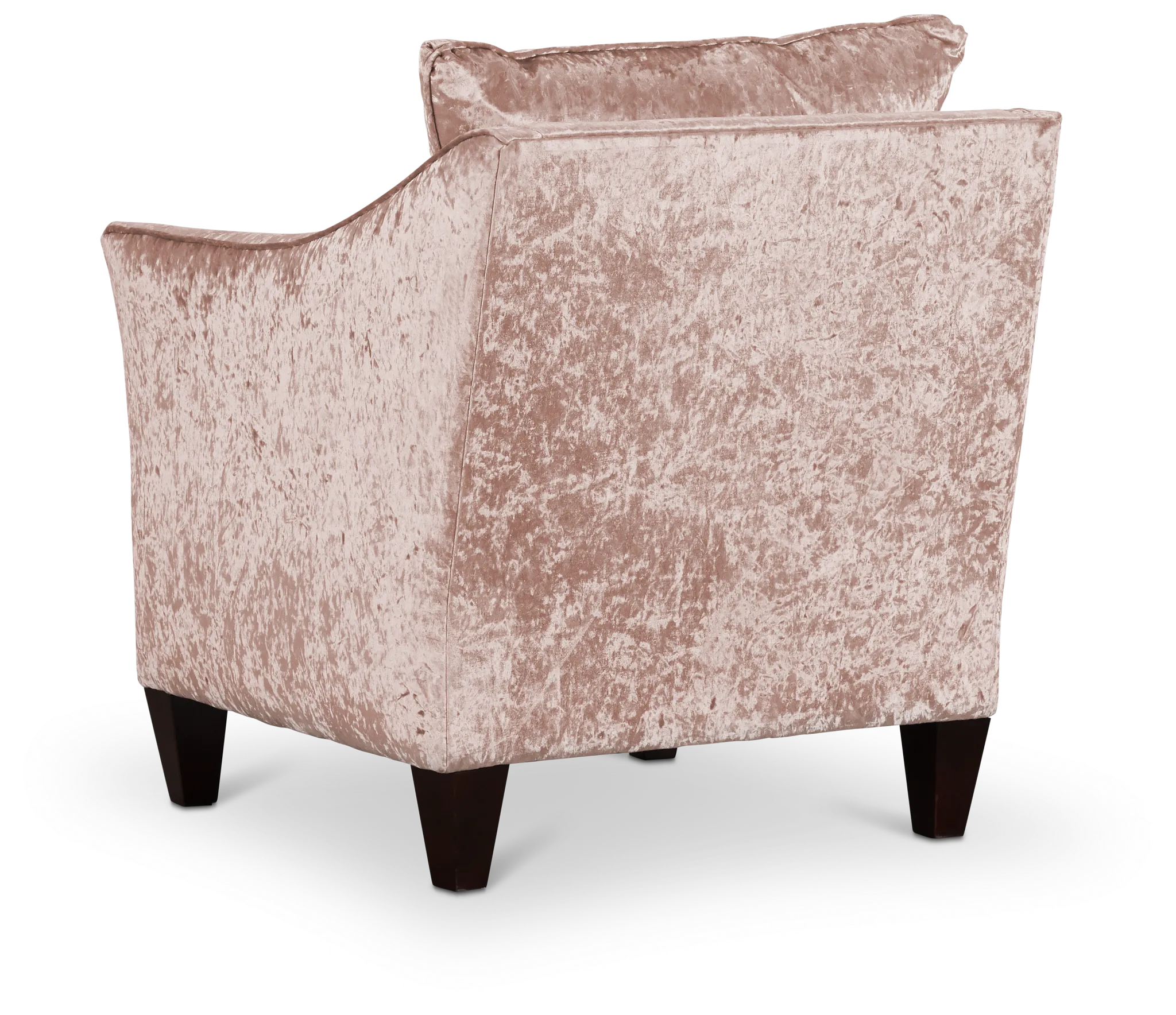 Ethereal Light Pink Velvet Accent Chair