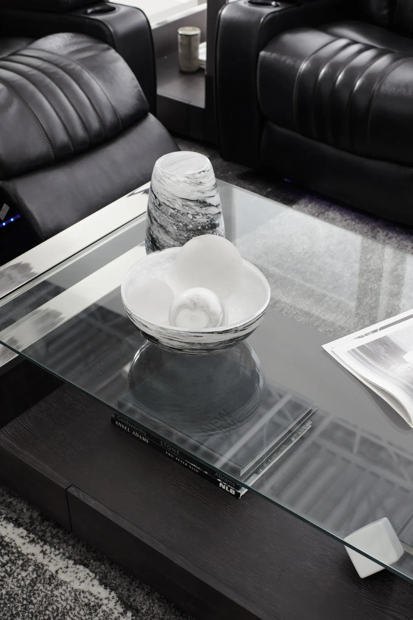 Remus Dark Tone Storage Rectangular Coffee Table