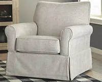 Searcy Ivory Swivel Accent Chair