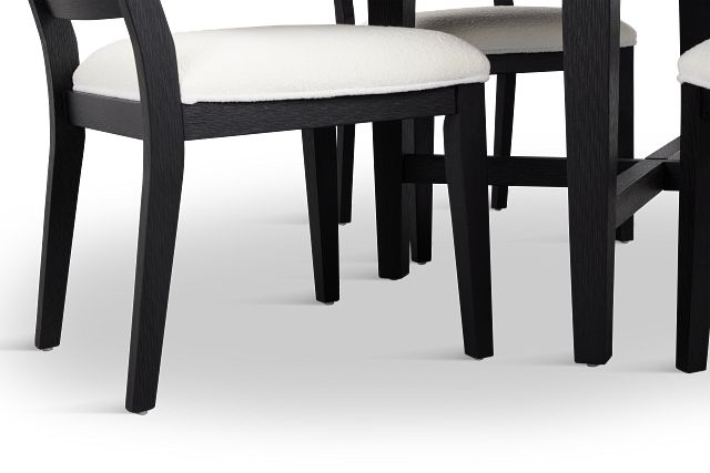 Alden Black Round Table & 4 Chairs