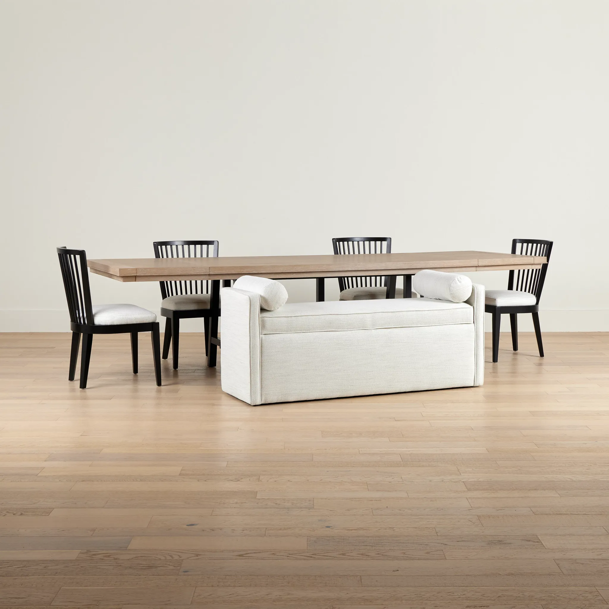Southlake Two-tone Rectangular Table With 4 Side Chairs & Bench