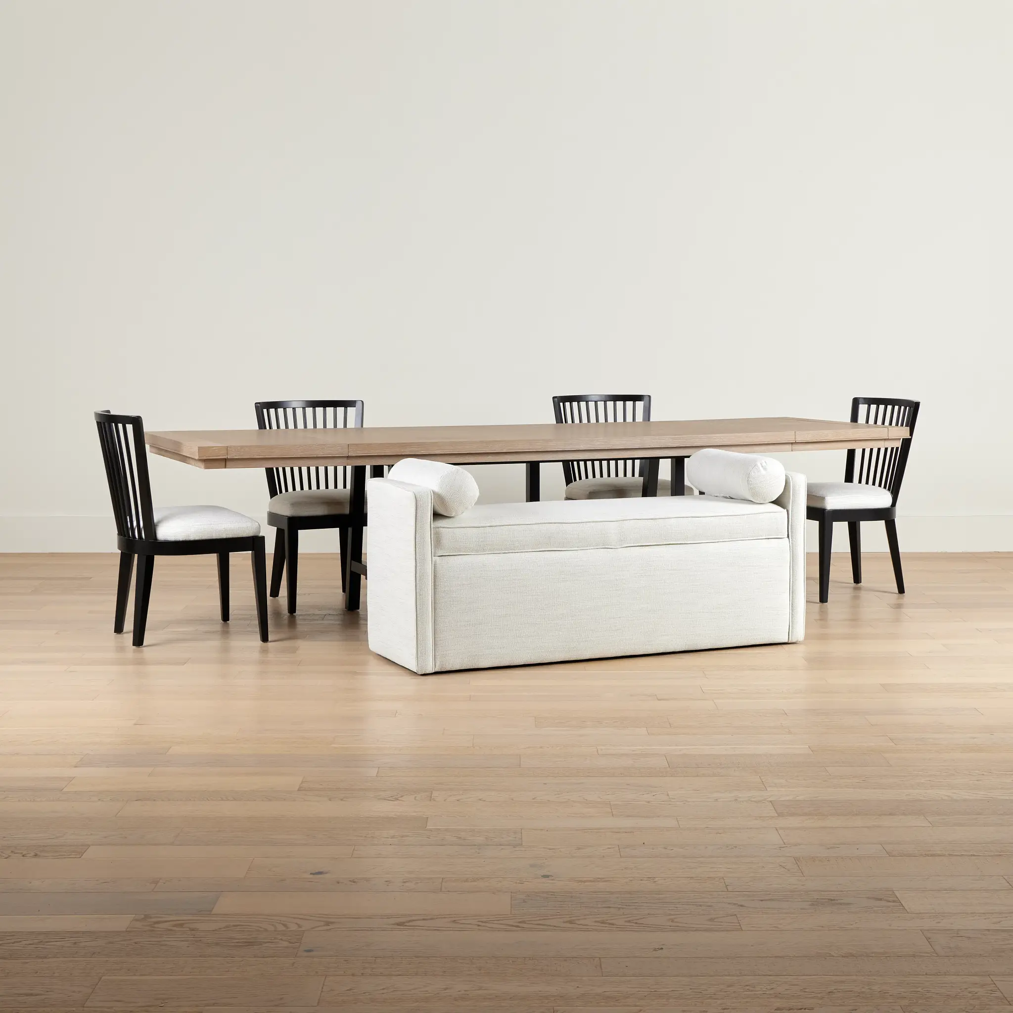 Southlake Two-tone Rectangular Table With 4 Side Chairs & Bench Southlake Two-tone Rectangular Table With 4 Side Chairs & Bench