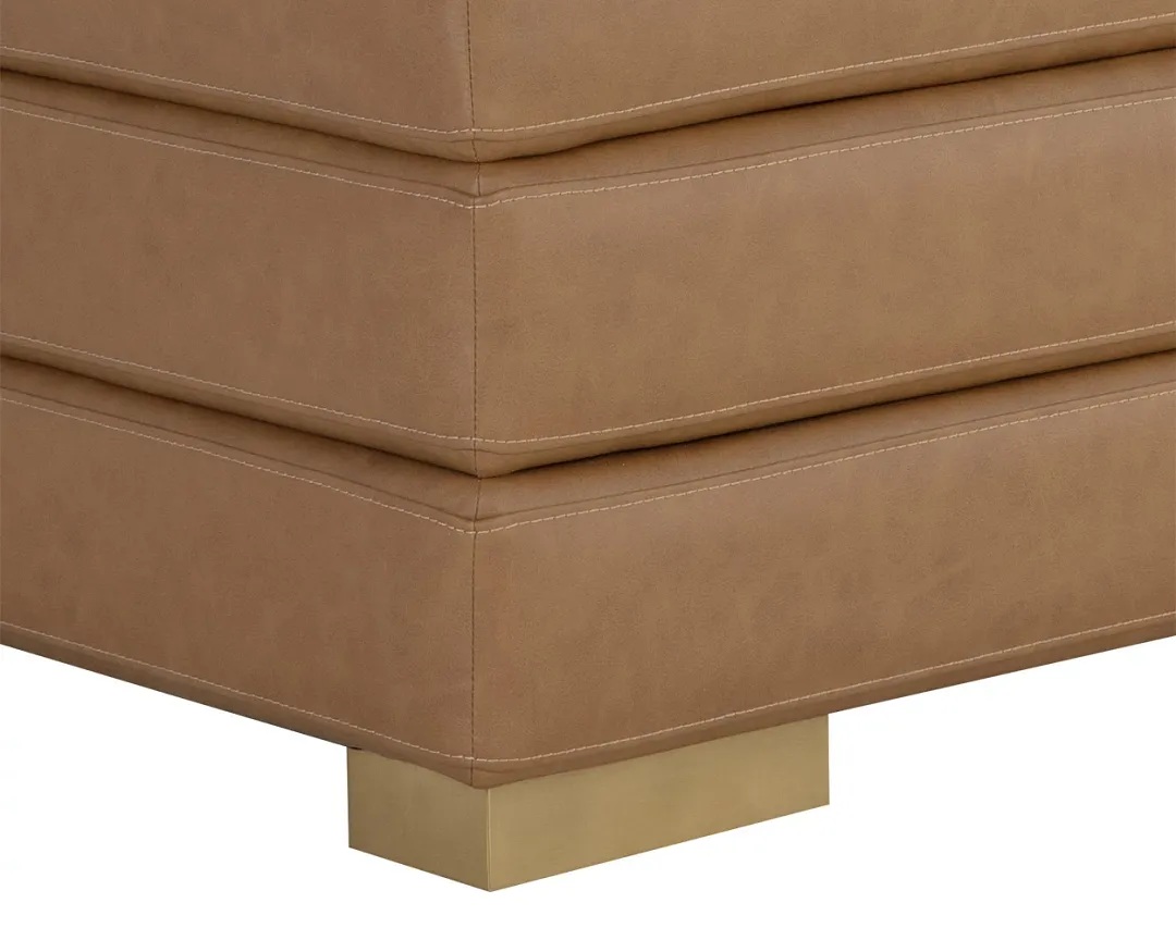 Gayle Brown Upholstered Dining Bench