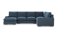 Edgewater Elite Blue Medium Left Chaise Sectional